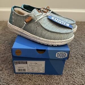 Hey Dude Wendy Blue Heather Casual Shoes